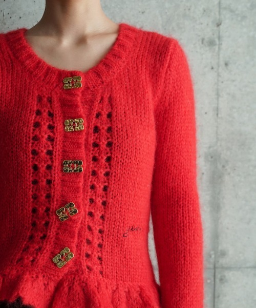 GANNI（ガニー）の「GANNI Mohair Cardigan（ニット/セーター