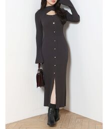 MERCURYDUO | 2WAYカットアウトタイトリブニットワンピース(ワンピース)