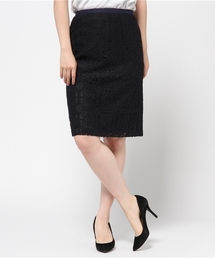 ROSE BUD | LSK-15204  W/ELASTIC TIGHT MIDI SKIRT(スカート)