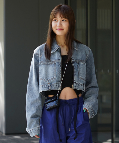 ジップショート デニムジャケット（デニムジャケット）｜JOINT WORKS