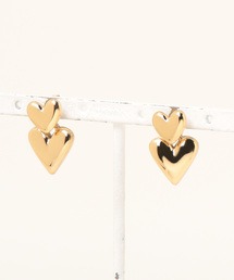 LOWRYS FARM | ステンレス２ハートピアス　 994648(ピアス（両耳用）)