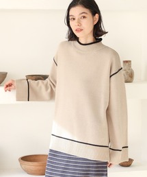 niko and... | パイピングタートルプルオーバー(ニット/セーター)