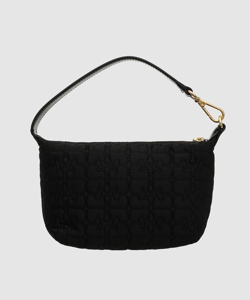 GANNI（ガニー）の「Butterfly Small Pouch Satin（ハンドバッグ・レディース・ブラック・ONE SIZE）」の2枚目の写真