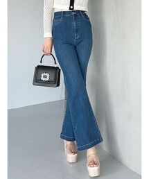 MERCURYDUO | ハイウエストブーツカットデニム(デニムパンツ)