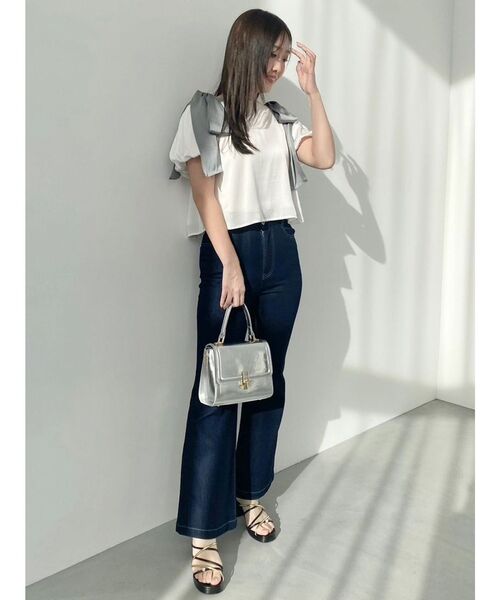 MERCURYDUO（マーキュリーデュオ）の「ハイウエストブーツカットデニム（デニムパンツ・レディース・ブルー/インディゴブルー・SMALL/MEDIUM）」の9枚目の写真