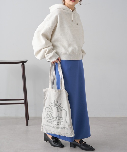 THEATRE PRODUCTS（シアタープロダクツ）の「【THEATRE PRODUCTS】リサイクルコットンガーメントダイトートバッグ（トートバッグ・レディース・ライトグレー/ブルー/ライトグリーン/ピンク/ライトベージュ・FREE）」の16枚目の写真