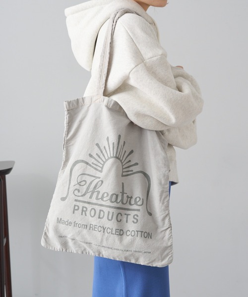 THEATRE PRODUCTS（シアタープロダクツ）の「【THEATRE PRODUCTS】リサイクルコットンガーメントダイトートバッグ（トートバッグ・レディース・ライトグレー/ブルー/ライトグリーン/ピンク/ライトベージュ・FREE）」の14枚目の写真