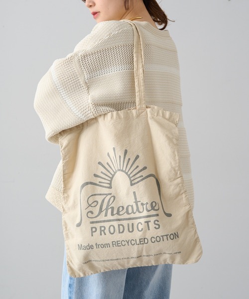 THEATRE PRODUCTS（シアタープロダクツ）の「【THEATRE PRODUCTS】リサイクルコットンガーメントダイトートバッグ（トートバッグ・レディース・ライトグレー/ブルー/ライトグリーン/ピンク/ライトベージュ・FREE）」の6枚目の写真