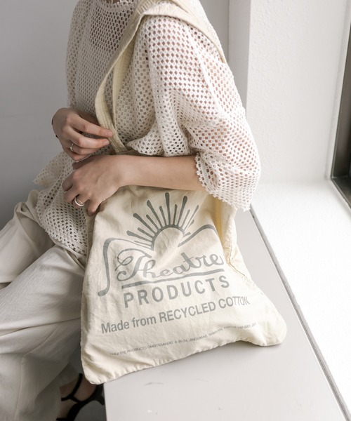 THEATRE PRODUCTS（シアタープロダクツ）の「【THEATRE PRODUCTS】リサイクルコットンガーメントダイトートバッグ（トートバッグ・レディース・ライトグレー/ブルー/ライトグリーン/ピンク/ライトベージュ・FREE）」の20枚目の写真