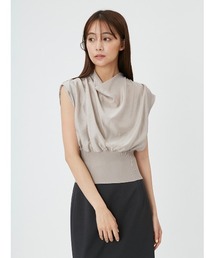 ドレープノットウエストリブプルオーバー