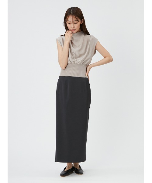 FRAY I.D(フレイアイディー)の「ドレープノットウエストリブプルオーバー(ニット/セーター・レディース・ピンク/ベージュ/ブラック・FREE)」の12枚目の写真