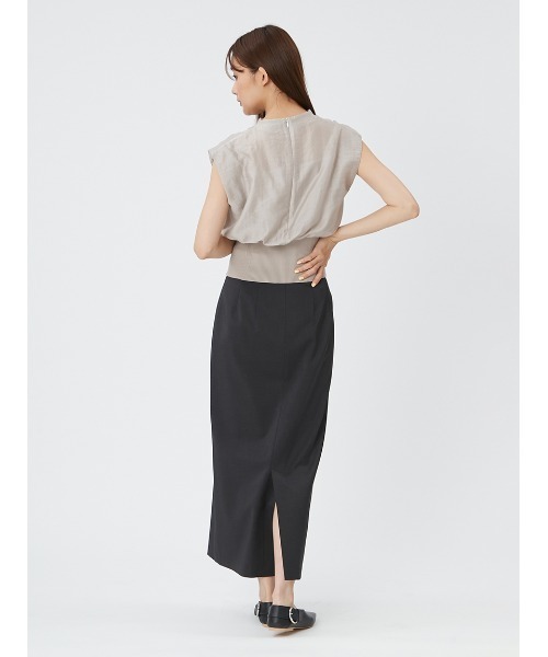 FRAY I.D(フレイアイディー)の「ドレープノットウエストリブプルオーバー(ニット/セーター・レディース・ピンク/ベージュ/ブラック・FREE)」の13枚目の写真