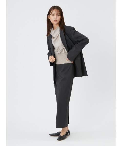 FRAY I.D(フレイアイディー)の「ドレープノットウエストリブプルオーバー(ニット/セーター・レディース・ピンク/ベージュ/ブラック・FREE)」の16枚目の写真