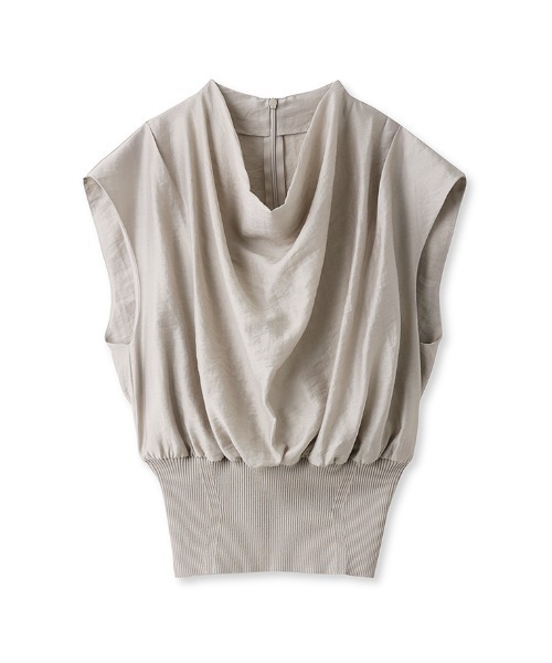 FRAY I.D(フレイアイディー)の「ドレープノットウエストリブプルオーバー(ニット/セーター・レディース・ピンク/ベージュ/ブラック・FREE)」の18枚目の写真