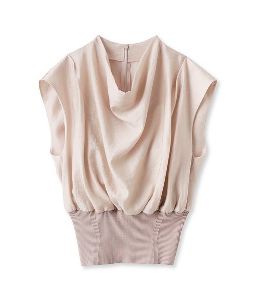 FRAY I.D(フレイアイディー)の「ドレープノットウエストリブプルオーバー(ニット/セーター・レディース・ピンク/ベージュ/ブラック・FREE)」の19枚目の写真