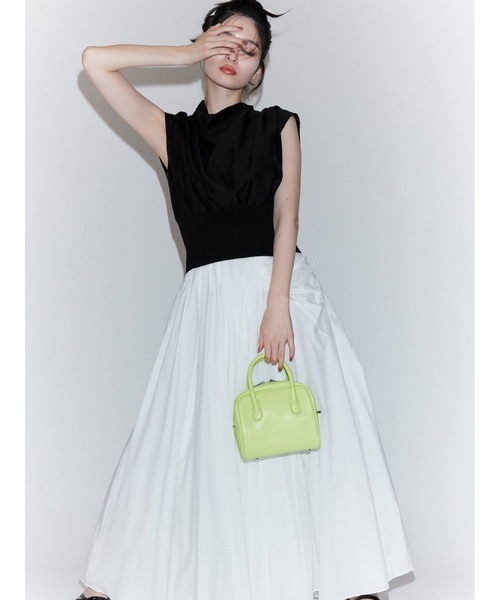 FRAY I.D(フレイアイディー)の「ドレープノットウエストリブプルオーバー(ニット/セーター・レディース・ピンク/ベージュ/ブラック・FREE)」の4枚目の写真