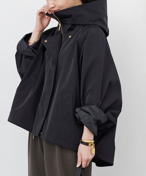 Deuxieme Classe(ドゥーズィエムクラス)の「【LIBERADD/リベラド】 HOODIE ブルゾン(ナイロンジャケット・レディース・ブラック/キャメル・FREE)」の11枚目の写真