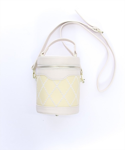 clear（クリア）の「配色バケツバッグ≪2024SS≫（ハンドバッグ・レディース・オフホワイト/ブラック・F）」の11枚目の写真