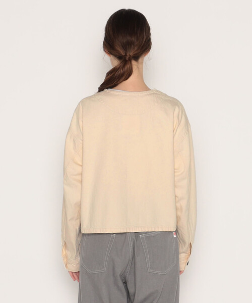 DANTON(ダントン)の「WOMEN'S KATSURAGI COLLARLESS SHORT JACKET(ノーカラージャケット・レディース・アイボリー・38/34/36)」の11枚目の写真