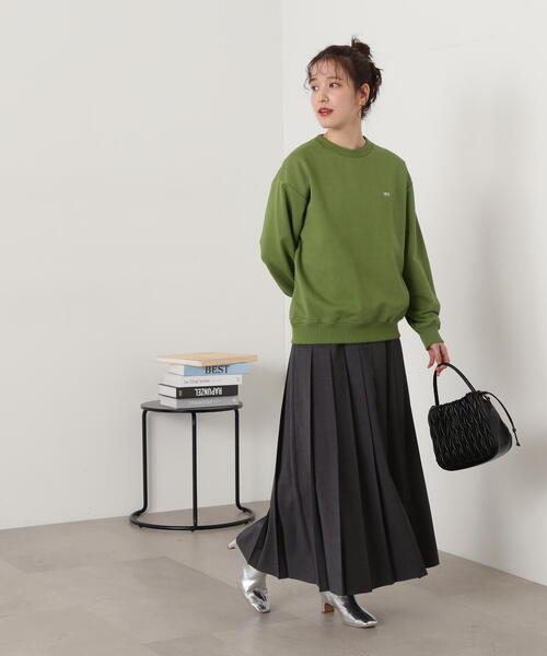 N.（N. Natural Beauty Basic）（エヌエヌナチュラルビューティーベーシック）の「◆【S Size Line】ロングプリーツスカート（スカート・レディース・ベージュ/グレー・SMALL/MEDIUM）」の6枚目の写真