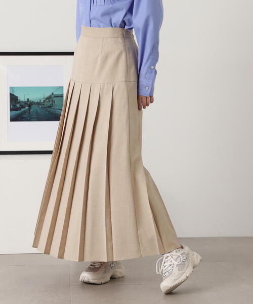 N.（N. Natural Beauty Basic）（エヌエヌナチュラルビューティーベーシック）の「◆【S Size Line】ロングプリーツスカート（スカート・レディース・ベージュ/グレー・SMALL/MEDIUM）」の15枚目の写真