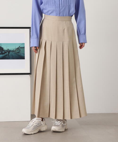 N.（N. Natural Beauty Basic）（エヌエヌナチュラルビューティーベーシック）の「◆【S Size Line】ロングプリーツスカート（スカート・レディース・ベージュ/グレー・SMALL/MEDIUM）」の20枚目の写真