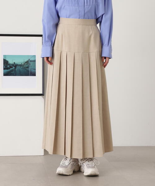 N.（N. Natural Beauty Basic）（エヌエヌナチュラルビューティーベーシック）の「◆【S Size Line】ロングプリーツスカート（スカート・レディース・ベージュ/グレー・SMALL/MEDIUM）」の21枚目の写真