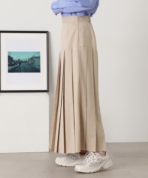 N.（N. Natural Beauty Basic）（エヌエヌナチュラルビューティーベーシック）の「◆【S Size Line】ロングプリーツスカート（スカート・レディース・ベージュ/グレー・SMALL/MEDIUM）」の22枚目の写真