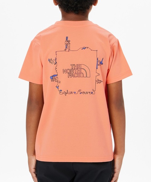 THE NORTH FACE（ザノースフェイス）の「THE NORTH FACE S/S Explore Source Circulation Tee NTJ12314（Tシャツ/カットソー・キッズ・ブラック/オレンジ/ホワイト・140/120/110/130/150/100）」の7枚目の写真