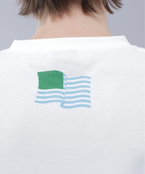 MANASTASH（マナスタッシュ）の「MANASTASH/マナスタッシュ/RE:POLY TEE RBF/リポリTシャツ（Tシャツ/カットソー・メンズ・オレンジ/ホワイト/ブラック・XL/L/M/S）」の16枚目の写真