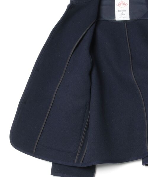 DANTON（ダントン）の「DANTON/ダントン　ウールパイル カバーオールジャケット　WOOL PILE COVERALL JACKET　A0210 WLP（カバーオール・メンズ・ネイビー・38）」の3枚目の写真