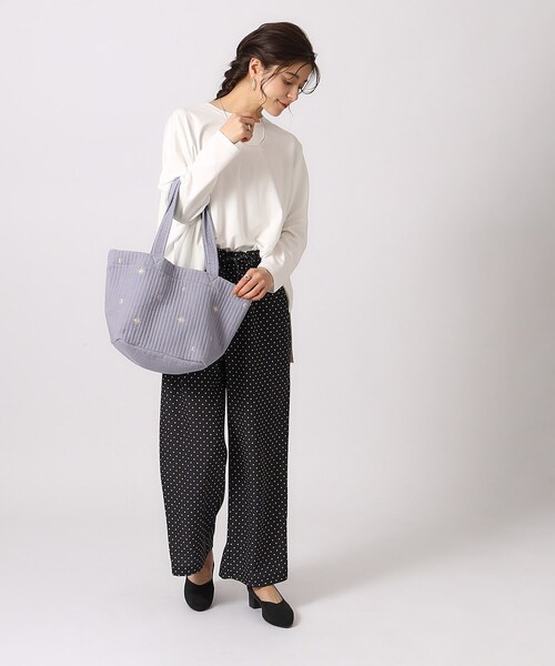 SHOO・LA・RUE(シューラルー)の「◆ヌビトート(トートバッグ・レディース・グリーン系/サンドベージュ/ブルー系その他・00)」の4枚目の写真