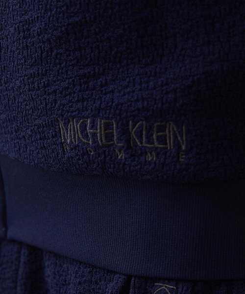 MICHEL KLEIN HOMME (ミッシェルクランオム)の「ブランドロゴ刺繍入りニットパーカー セットアップ(パーカー・メンズ・ブラック/ネイビー・MEDIUM/LARGE/X-LARGE)」の15枚目の写真