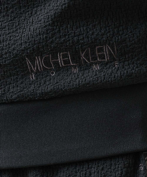 MICHEL KLEIN HOMME (ミッシェルクランオム)の「ブランドロゴ刺繍入りニットパーカー セットアップ(パーカー・メンズ・ブラック/ネイビー・MEDIUM/LARGE/X-LARGE)」の3枚目の写真