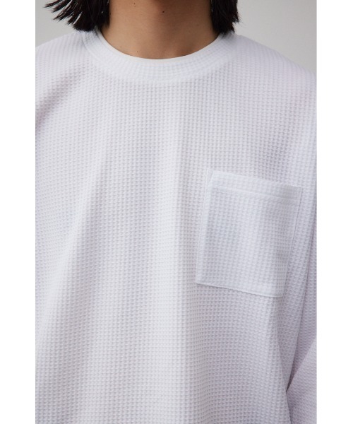 AZUL by moussy(アズールバイマウジー)の「レイヤードロングTシャツ(Tシャツ/カットソー・メンズ・ライトブルー/ブラック/ホワイト・FREE)」の10枚目の写真