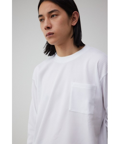 AZUL by moussy(アズールバイマウジー)の「レイヤードロングTシャツ(Tシャツ/カットソー・メンズ・ライトブルー/ブラック/ホワイト・FREE)」の5枚目の写真