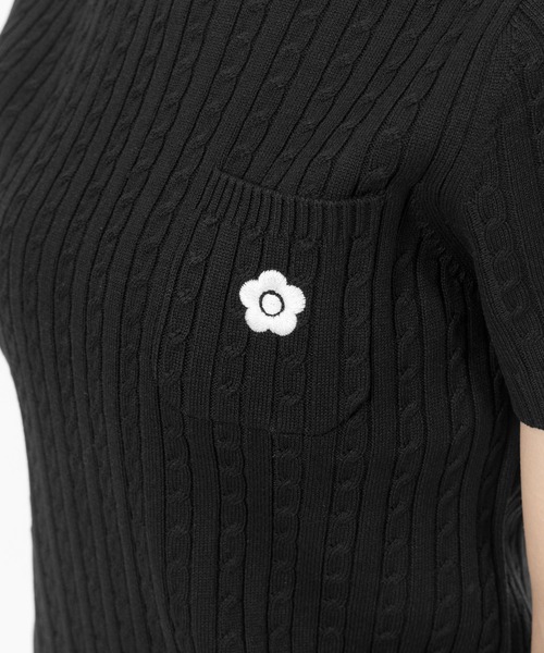 MARY QUANT（マリークワント）の「デイジーワンポイント半袖 プルオーバー（ニット/セーター・レディース・ネイビー/ホワイト/ブラック・M）」の17枚目の写真