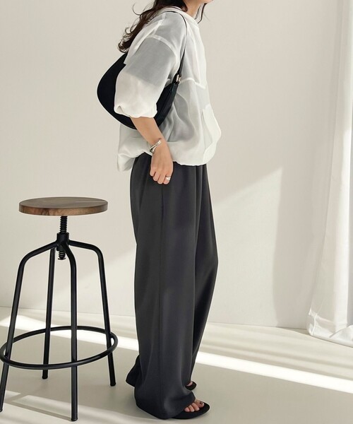 fredy emue（フレディエミュ）の「【新色登場！】シアーアノラックブルゾン（ブルゾン・レディース・ベージュ/オフホワイト/カーキ/グレー・38）」の7枚目の写真