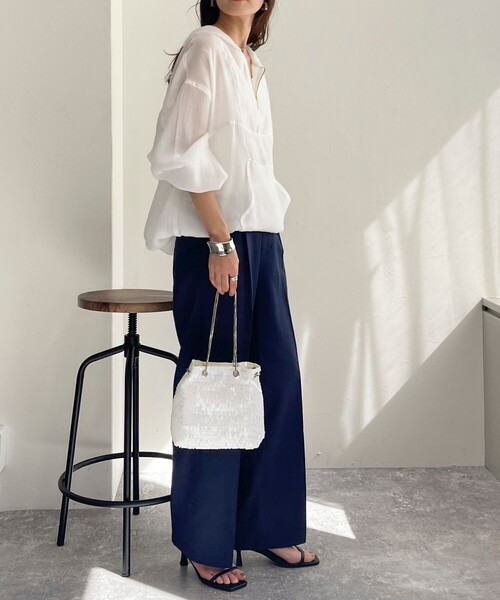 fredy emue（フレディエミュ）の「【新色登場！】シアーアノラックブルゾン（ブルゾン・レディース・ベージュ/オフホワイト/カーキ/グレー・38）」の17枚目の写真