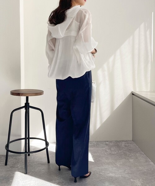 fredy emue（フレディエミュ）の「【新色登場！】シアーアノラックブルゾン（ブルゾン・レディース・ベージュ/オフホワイト/カーキ/グレー・38）」の18枚目の写真