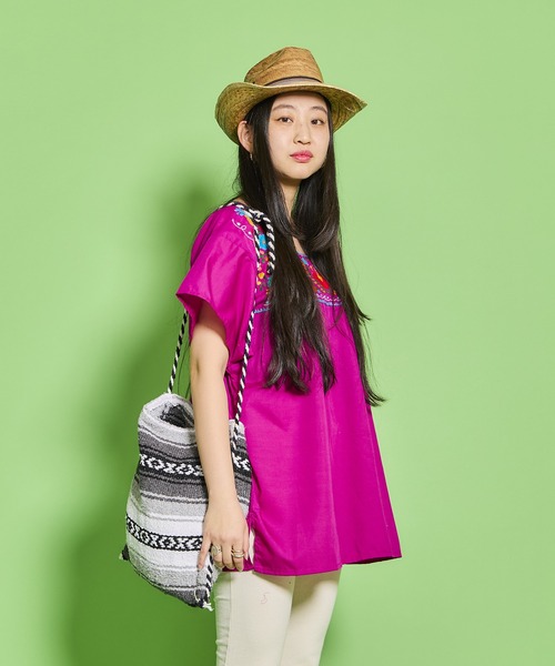 TIME WILL TELL WORKS（タイムウィルテルワークス）の「TIMEWILL TELL WORKS -  MEXICAN BLANKET BAG（ショルダーバッグ・レディース・その他4/その他1/その他2/その他3/その他5・ONE SIZE）」の2枚目の写真