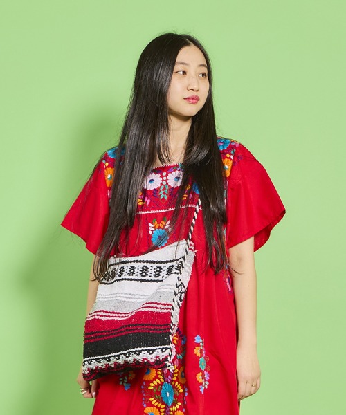 TIME WILL TELL WORKS（タイムウィルテルワークス）の「TIMEWILL TELL WORKS -  MEXICAN BLANKET BAG（ショルダーバッグ・レディース・その他4/その他1/その他2/その他3/その他5・ONE SIZE）」の4枚目の写真