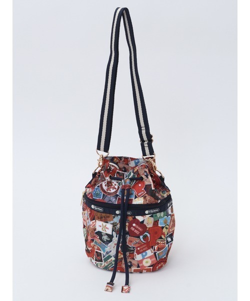 PINK HOUSE（ピンクハウス）の「【 LeSportsac × PINK HOUSE 】DRAWSTRING BUCKET BAG PH Wappen Party（ショルダーバッグ・レディース・ネイビー・フリー）」の2枚目の写真