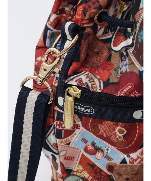 PINK HOUSE（ピンクハウス）の「【 LeSportsac × PINK HOUSE 】DRAWSTRING BUCKET BAG PH Wappen Party（ショルダーバッグ・レディース・ネイビー・フリー）」の9枚目の写真