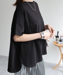 【USAコットン】ビッグシルエットチュニックTシャツ