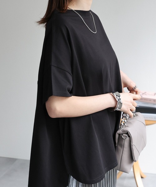 セール】【USAコットン】ビッグシルエットチュニックTシャツ（T