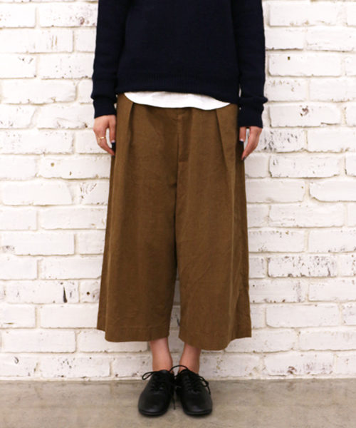 PANTS...（パンツ）の「【Ciaopanic】コーデュロイワイドガウチョパンツ（その他パンツ・レディース・オフホワイト/ブラック/カーキ/キャメル・MEDIUM/SMALL）」の4枚目の写真