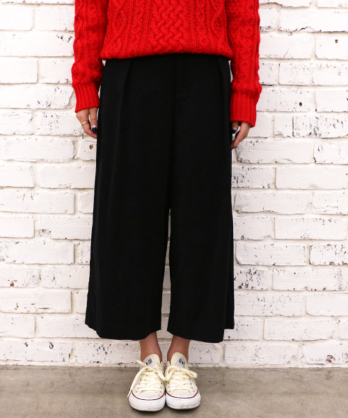 PANTS...（パンツ）の「【Ciaopanic】コーデュロイワイドガウチョパンツ（その他パンツ・レディース・オフホワイト/ブラック/カーキ/キャメル・MEDIUM/SMALL）」の3枚目の写真