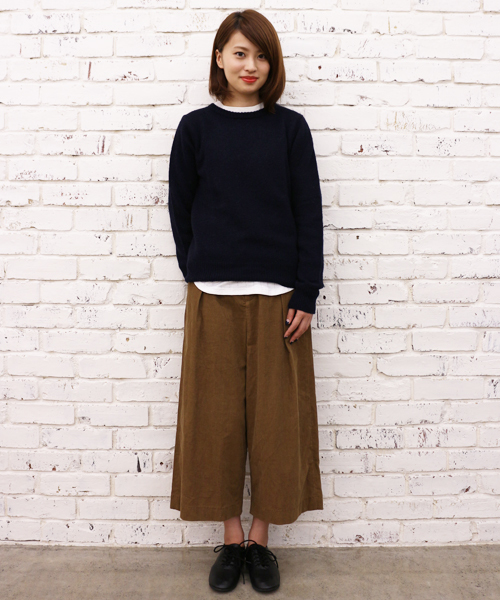 PANTS...（パンツ）の「【Ciaopanic】コーデュロイワイドガウチョパンツ（その他パンツ・レディース・オフホワイト/ブラック/カーキ/キャメル・MEDIUM/SMALL）」の8枚目の写真