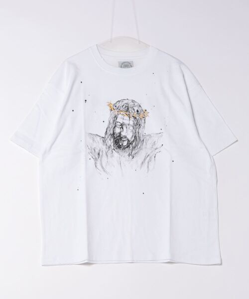 SOMEIT(サミット)の「SOMEIT/サミット/SOLVER.P VINTAGE TEE(Tシャツ/カットソー・メンズ・グレー/ホワイト・L/XL/M)」の6枚目の写真